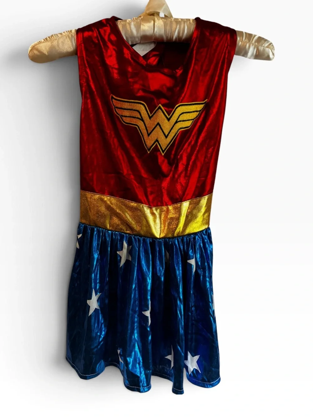 Rubies DC Dog/Cat Wonder Woman Costume Red, Gold & Blue Superhero Pet Costume